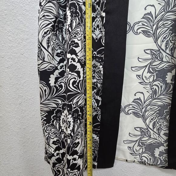 Slim Factor Stylized Floral Placement Print 3/4 Sleeve Kimono Size 3X Cardigan - Picture 6 of 10